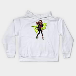 Zombie Teenage Girl Halloween Kids Hoodie